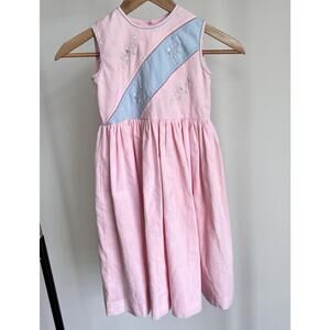 Will'beth Pink Embroidered Girls Dress Size‎ 5